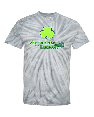 Shamrocks Silver Tie Dye Cotton T-shirt - Orders due by Monday, August 29, 2022